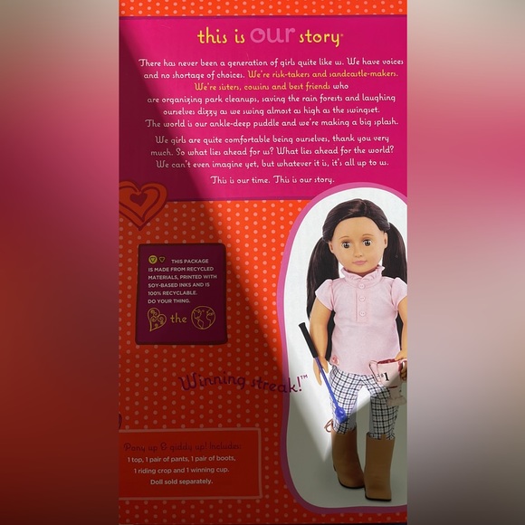 Our Generation Doll outfit set & accessories “Winning Streak” NIB - Picture 2 of 2